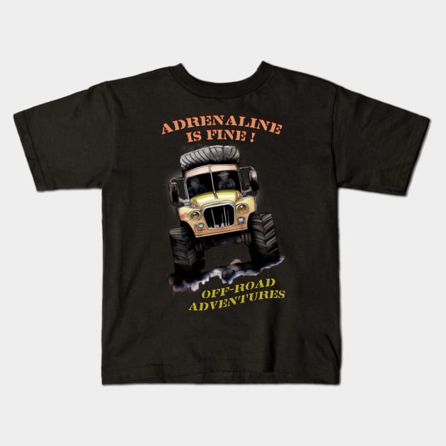 Adrenaline -Off-road Kids T-Shirt by Stades